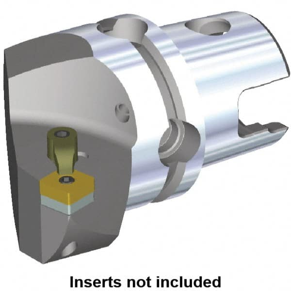 Kennametal - Left Hand Cut, Size KM50, SN.. Insert Compatiblity, Internal or External Modular Turning & Profiling Cutting Unit Head - 35mm Ctr to Cutting Edge, 50mm Head Length, Through Coolant, Series M-Clamping - Americas Industrial Supply