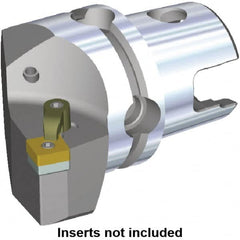 Kennametal - Right Hand Cut, Size KM40, SN.. Insert Compatiblity, Modular Turning & Profiling Cutting Unit Head - 24mm Ctr to Cutting Edge, 40mm Head Length, Through Coolant, Series M-Clamping - Americas Industrial Supply