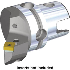 Kennametal - Left Hand Cut, Size KM50, SN.. Insert Compatiblity, Internal or External Modular Turning & Profiling Cutting Unit Head - 35mm Ctr to Cutting Edge, 50mm Head Length, Through Coolant, Series Kenlever - Americas Industrial Supply