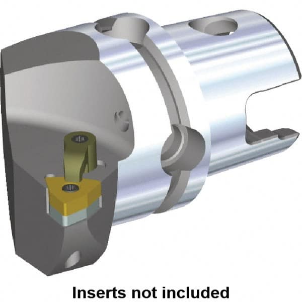 Kennametal - Right Hand Cut, Size KM80, WN.. Insert Compatiblity, Internal or External Modular Turning & Profiling Cutting Unit Head - 53mm Ctr to Cutting Edge, 70mm Head Length, Through Coolant, Series M-Clamping - Americas Industrial Supply