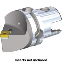 Kennametal - Neutral Cut, Size KM80, SN.. Insert Compatiblity, Modular Turning & Profiling Cutting Unit Head - 70mm Head Length, Through Coolant, Series Kenlever - Americas Industrial Supply
