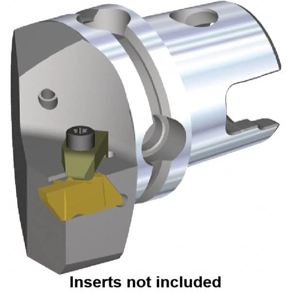 Kennametal - NG3L Insert, 50mm Head Length, Modular Grooving Cutting Unit Head - Left Hand Cut, System Size KM50, Through Coolant, Series Top Notch - Americas Industrial Supply