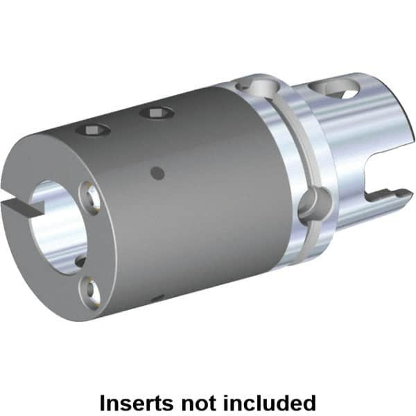 Kennametal - 40mm Bore Diam, 80mm Body Diam x 105mm Body Length, Boring Bar Holder & Adapter - 0.315" Screw Thread Lock, 76mm Bore Depth - Exact Industrial Supply