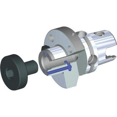 Kennametal - KM80TS Modular Connection 40mm Pilot Diam Shell Mill Holder - 60mm Flange to Nose End Projection, 89mm Nose Diam, M20x2.5 Lock Screw, Through-Spindle Coolant - Exact Industrial Supply