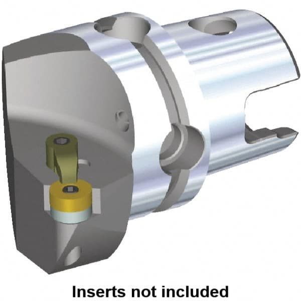 Kennametal - Left Hand Cut, Size KM50, RN.. Insert Compatiblity, Internal or External Modular Turning & Profiling Cutting Unit Head - 35mm Ctr to Cutting Edge, 50mm Head Length, Through Coolant, Series M-Clamping - Americas Industrial Supply