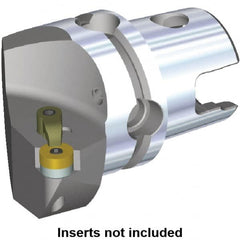 Kennametal - Right Hand Cut, Size KM40, RN.. Insert Compatiblity, Internal or External Modular Turning & Profiling Cutting Unit Head - 27mm Ctr to Cutting Edge, 40mm Head Length, Through Coolant, Series M-Clamping - Americas Industrial Supply
