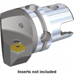 Kennametal - Left Hand Cut, Size KM40, CN.. Insert Compatiblity, Internal or External Modular Turning & Profiling Cutting Unit Head - 27mm Ctr to Cutting Edge, 40mm Head Length, Through Coolant, Series Kenlever - Americas Industrial Supply