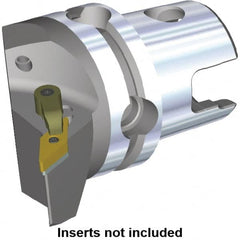 Kennametal - Right Hand Cut, Size KM40, VN.. Insert Compatiblity, Modular Turning & Profiling Cutting Unit Head - 27mm Ctr to Cutting Edge, 50mm Head Length, Through Coolant, Series M-Clamping - Americas Industrial Supply