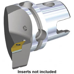 Kennametal - Left Hand Cut, Size KM40, VB.. Insert Compatiblity, Modular Turning & Profiling Cutting Unit Head - 27mm Ctr to Cutting Edge, 47mm Head Length, Through Coolant, Series S-Clamping - Americas Industrial Supply