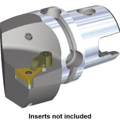 Kennametal - Left Hand Cut, Size KM50, TN.. Insert Compatiblity, Internal or External Modular Turning & Profiling Cutting Unit Head - 35mm Ctr to Cutting Edge, 50mm Head Length, Through Coolant, Series M-Clamping - Americas Industrial Supply