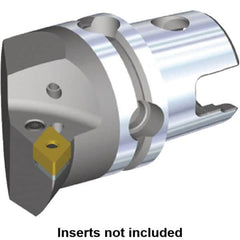 Kennametal - Right Hand Cut, Size KM40, DN.. Insert Compatiblity, Internal or External Modular Turning & Profiling Cutting Unit Head - 27mm Ctr to Cutting Edge, 40mm Head Length, Through Coolant, Series Kenlever - Americas Industrial Supply