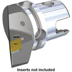 Kennametal - Left Hand Cut, Size KM40, DN.. Insert Compatiblity, Modular Turning & Profiling Cutting Unit Head - 27mm Ctr to Cutting Edge, 40mm Head Length, Through Coolant, Series Kenlever - Americas Industrial Supply