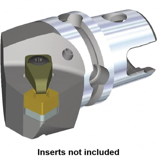 Kennametal - Right Hand Cut, Size KM50, SN.. Insert Compatiblity, Internal or External Modular Turning & Profiling Cutting Unit Head - 35mm Ctr to Cutting Edge, 50mm Head Length, Through Coolant - Americas Industrial Supply