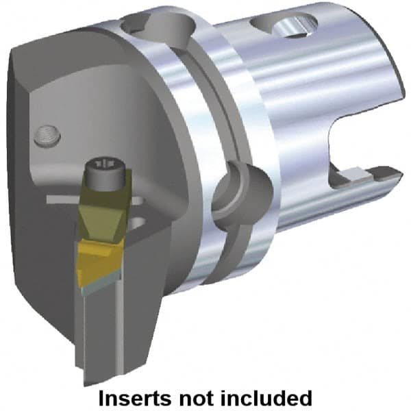 Kennametal - Left Hand Cut, Size KM50, V.GR.. Insert Compatiblity, Modular Turning & Profiling Cutting Unit Head - 35mm Ctr to Cutting Edge, 50mm Head Length, Through Coolant, Series Top Notch - Americas Industrial Supply