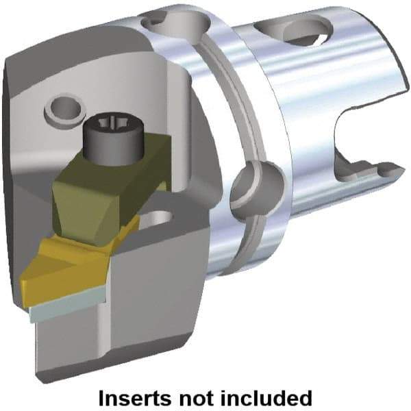 Kennametal - Left Hand Cut, Size KM50, V.GR.. Insert Compatiblity, Modular Turning & Profiling Cutting Unit Head - 35mm Ctr to Cutting Edge, 60mm Head Length, Through Coolant, Series Top Notch - Americas Industrial Supply