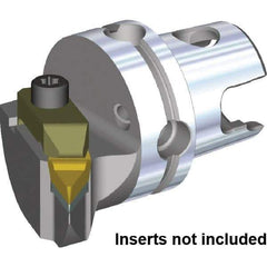 Kennametal - V.GR.. Insert, 40mm Head Length, Modular Grooving Cutting Unit Head - Right Hand Cut, System Size KM40, Through Coolant, Series Top Notch - Americas Industrial Supply