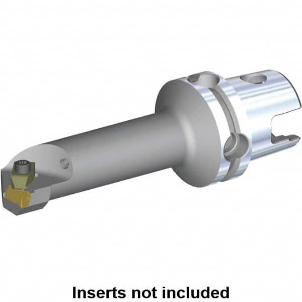 Kennametal - NG2R Insert, 80mm Head Length, Modular Grooving Cutting Unit Head - Left Hand Cut, System Size KM50, Through Coolant, Series Top Notch - Americas Industrial Supply