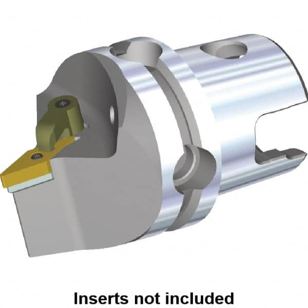 Kennametal - Neutral Cut, Size KM40, VN.. Insert Compatiblity, Modular Turning & Profiling Cutting Unit Head - 50mm Head Length, Through Coolant, Series M-Clamping - Americas Industrial Supply