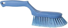 Vikan - 2" Bristle Length, Polyester Wash Brush - 5-13/16" Long x 5" Wide Head, 13-1/2" OAL, Blue, Polypropylene Block - Americas Industrial Supply