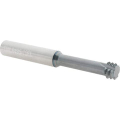 Scientific Cutting Tools - 3/4-10 UNC, 0.495" Cutting Diam, 4 Flute, Solid Carbide Helical Flute Thread Mill - Internal Thread, 1-3/4" LOC, 4" OAL, 1/2" Shank Diam - Americas Industrial Supply