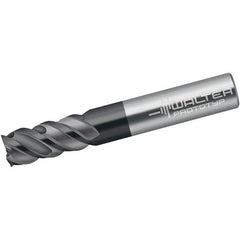 Walter-Prototyp - 14mm, 26mm LOC, 14mm Shank Diam, 104mm OAL, 4 Flute, Solid Carbide Square End Mill - Single End, TiAlN Finish, Spiral Flute, 50° Helix, Centercutting, Right Hand Cut, Right Hand Flute - Americas Industrial Supply