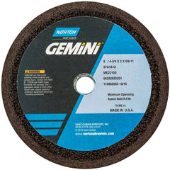 Norton - Tool & Cutter Grinding Wheels Wheel Type: Type 11 Wheel Diameter (Inch): 6 - Americas Industrial Supply