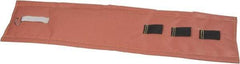 Hi-Temp - 36" High x 12" Wide x 1" Thick Coated Fiberglass Pipeline Cooling Wrap - Pink on White - Americas Industrial Supply