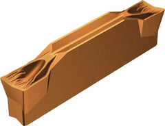Sandvik Coromant - L123G2 CF Grade 1145, 3mm Cutting Width Carbide Cutoff Insert - 0.15mm Corner Radius, TiAlN+AlCr2O3 Finish - Americas Industrial Supply
