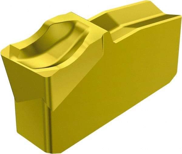 Sandvik Coromant - L151.240 4E 2135 Grade, 0.1575" Cutting Width, Carbide Cutoff Insert - 5° Left Hand Lead Angle, 0.0118" Cnr Rad, TiCN/Al2O3/TiN Coated - Americas Industrial Supply