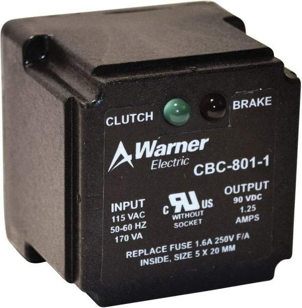 Warner Electric - Octal Socket Clutch Power Supply - For Use with Any 90V Clutch or Brake - Americas Industrial Supply