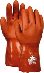 MCR Safety - Size L (9), ANSI Cut Lvl 3, Puncture Lvl 2, Abrasion Lvl 4, PVC Coated Kevlar Cut Resistant Gloves - 12" Long, Fully Coated Coated, Kevlar Lining, Gauntlet Cuff, Red, Paired - Americas Industrial Supply