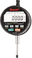 Starrett - 1" Max Measurement, 0.00005" Graduation, Electronic Drop Indicator - Accurate to 0.0001", Inch & Metric System, LCD Display - Americas Industrial Supply