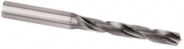 Kennametal - 17mm 135° Solid Carbide Jobber Drill - Multilayer AlCr Finish, Right Hand Cut, Spiral Flute, Straight Shank, 143mm OAL, Standard Point - Americas Industrial Supply