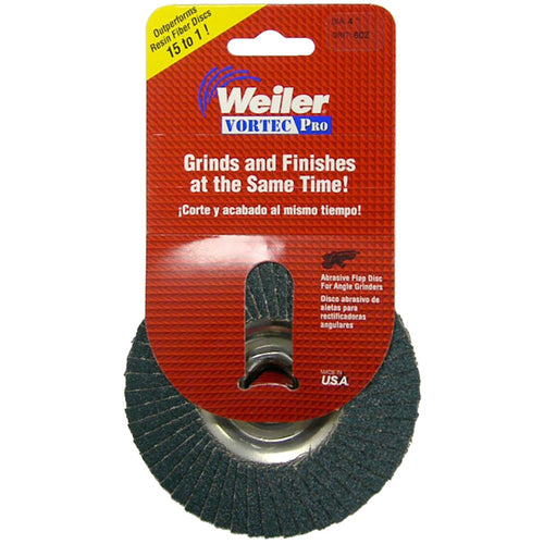 ‎4-1/2″ Vortec Pro Abrasive Flap Disc, Phenolic Backing, 60Z, 7/8″ Arbor Hole, Retail Pack - Americas Industrial Supply