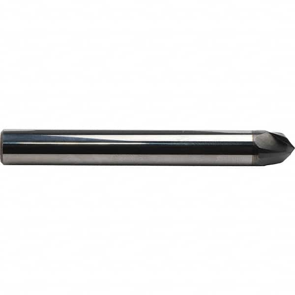 Emuge - 20° Taper Angle per Side, 10mm Small End Diam, 12.5mm LOC, Solid Carbide 3 Flute Tapered Circle Segment Taper Form End Mill - AlCr Finish, 80mm OAL, 10mm Shank Diam, Spiral Flute, 30° Helix - Americas Industrial Supply