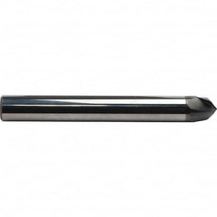 Emuge - 20° Taper Angle per Side, 10mm Small End Diam, 12.5mm LOC, Solid Carbide 3 Flute Tapered Circle Segment Taper Form End Mill - AlCr Finish, 80mm OAL, 10mm Shank Diam, Spiral Flute, 30° Helix - Americas Industrial Supply