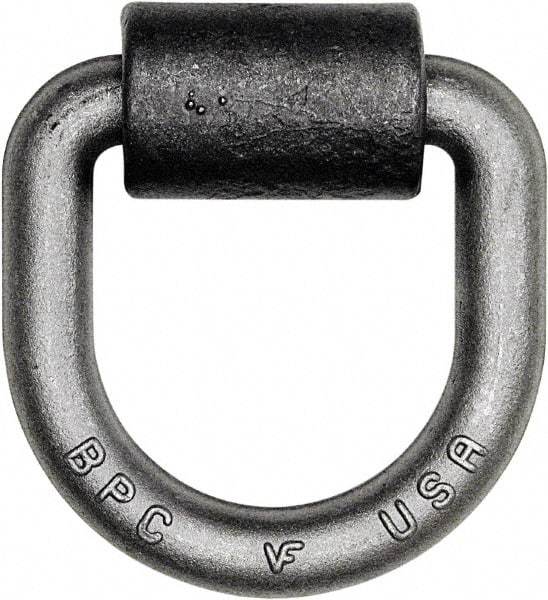 Buyers Products - Steel D-Ring with Integral Bracket - 4-1/2" Long, Gray, For Use with Cargo Control - Americas Industrial Supply