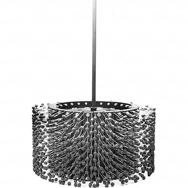 Brush Research Mfg. - 20" Bore Diam, 240 Grit, Aluminum Oxide Flexible Hone - Medium, 9-1/2" OAL - Americas Industrial Supply