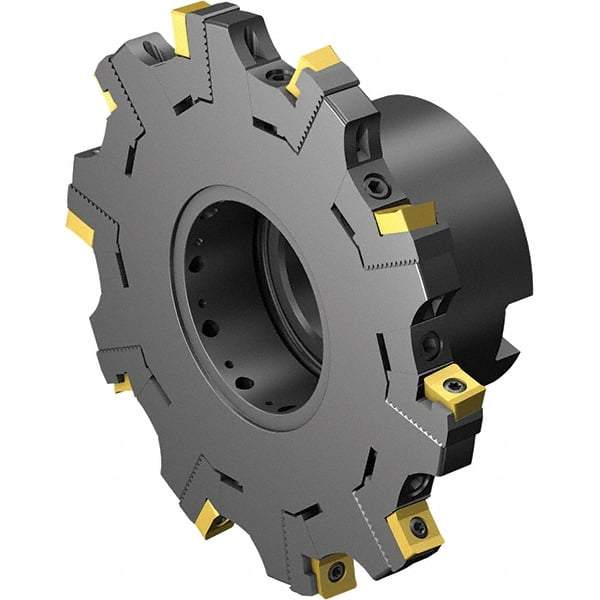 Sandvik Coromant - Arbor Connection, 0.3937" Cutting Width, 0.8661" Depth of Cut, 100mm Cutter Diam, 1-1/16" Hole Diam, Indexable Slotting Cutter - 1-1/16" Shank Diam, Right Hand Cutting Direction - Americas Industrial Supply