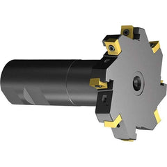 Sandvik Coromant - 1/4" Cutting Width, 0.409" Depth of Cut, 1" Hole Diam, 4 Tooth Indexable Slotting Cutter - Right Hand Cutting Direction - Americas Industrial Supply