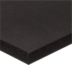 Value Collection - 1/8" Thick x 36" Wide x 10' Long Black Closed Cell Buna-N Foam Rubber Roll - Stock Length, Plain Back, -30°F to 200°F - Americas Industrial Supply