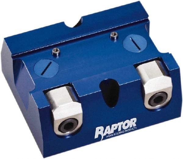 Raptor Workholding - 2-1/4" Jaw Width, 10" High x 8" Long x 10" Wide Dovetail Vise - For Use with 4 & 5 Axis Workholding Systems - Americas Industrial Supply