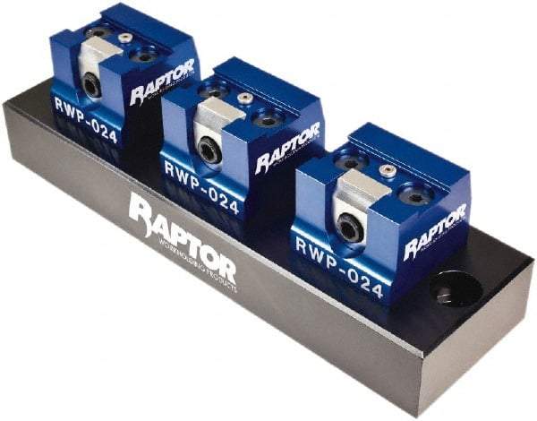 Raptor Workholding - 3/4" Jaw Width, 2-7/8" High x 10" Long x 4" Wide Dovetail Vise - For Use with 4 & 5 Axis Workholding Systems - Americas Industrial Supply