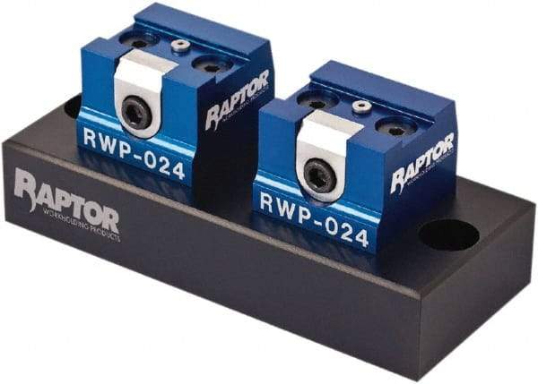 Raptor Workholding - 3/4" Jaw Width, 4" High x 8-1/2" Long x 4" Wide Dovetail Vise - For Use with 4 & 5 Axis Workholding Systems - Americas Industrial Supply
