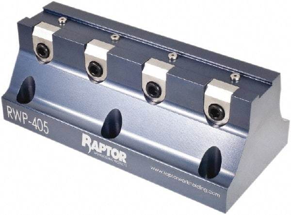 Raptor Workholding - 3/4" Jaw Width, 3" High x 8" Long x 3.8" Wide Dovetail Vise - For Use with 4 & 5 Axis Workholding Systems - Americas Industrial Supply