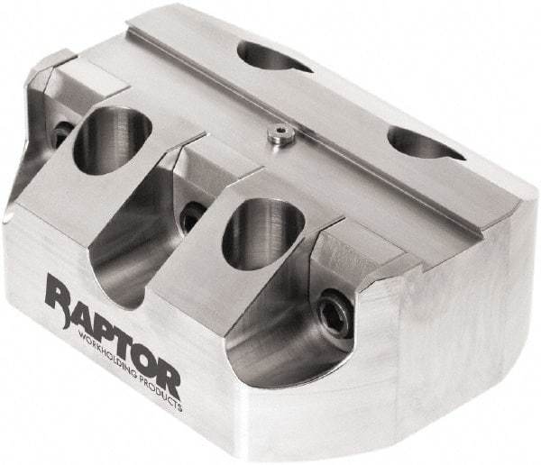 Raptor Workholding - 3/4" Jaw Width, 2" High x 5" Long x 3.9" Wide Dovetail Vise - For Use with 4 & 5 Axis Workholding Systems - Americas Industrial Supply