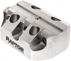 Raptor Workholding - 3/4" Jaw Width, 2" High x 5" Long x 3.9" Wide Dovetail Vise - For Use with 4 & 5 Axis Workholding Systems - Americas Industrial Supply