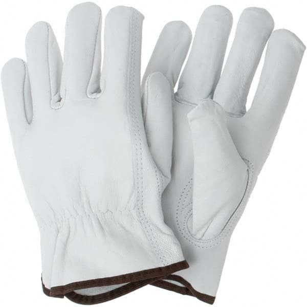 MCR Safety - Size L Leather Abrasion & Puncture Resistant Work Gloves - Americas Industrial Supply
