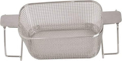 CREST ULTRASONIC - Stainless Steel Parts Washer Basket - 5.177" High, Use with Parts Washers - Americas Industrial Supply