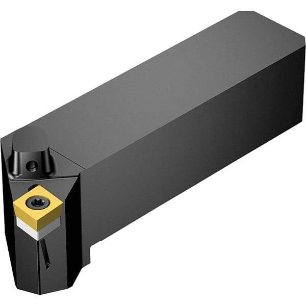 Sandvik Coromant - Right Hand Cut, -5° Lead Angle, 25.4mm Shank Height x 25.4mm Shank Width, Neutral Rake Indexable Turning Toolholder - CCMT 09 T3 08 Insert Compatibility, Series CoroTurn 107 - Americas Industrial Supply